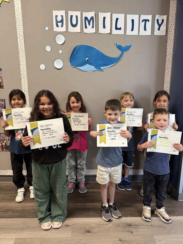 𝗦𝗺𝗮𝗹𝗹 𝗔𝗰𝘁𝘀. 𝗕𝗶𝗴 𝗛𝗲𝗮𝗿𝘁𝘀. 💙 These CES students are being recognized for showing humility—thinking of others, lifting each other up, and doing the right thing even when no one is watching.  Way to go, Hornets! 🧡 #CaldwellProud #CaldwellISD