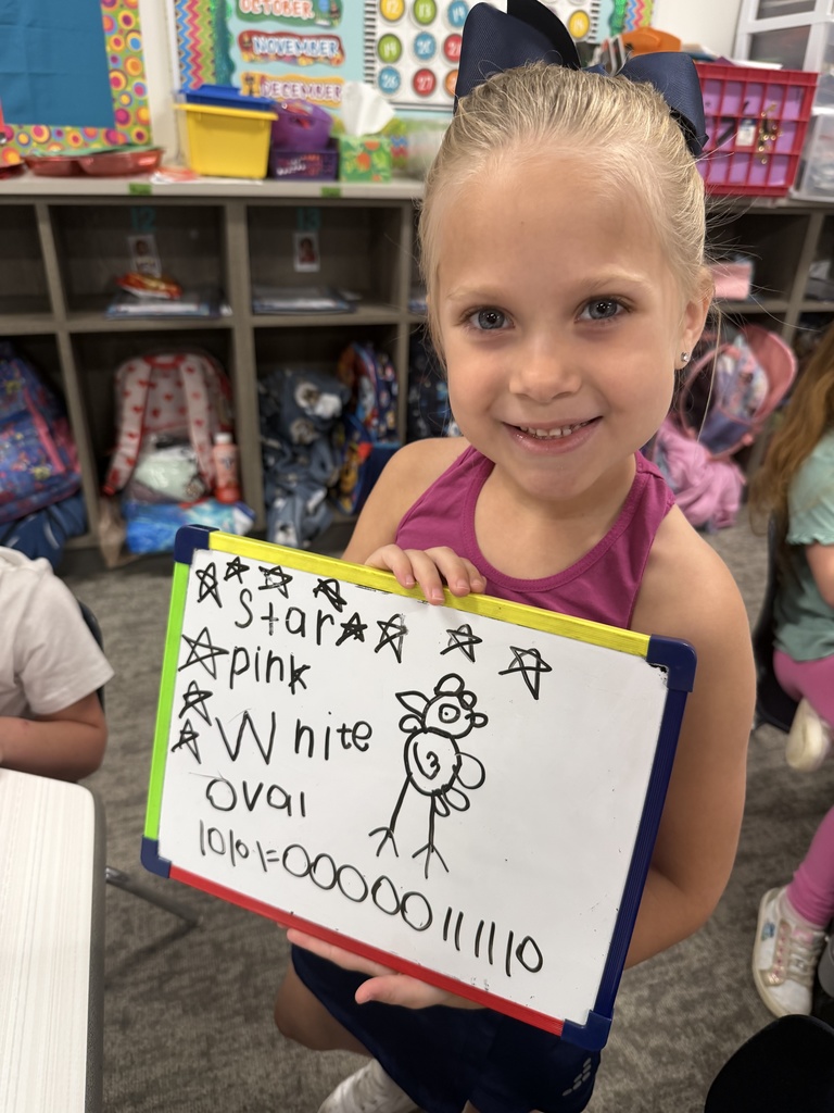 Learning in Pre-K is looking extra cute these days! ✏️🐔 Karsyn is working hard copying words from around the room and practicing drawing during their farm unit—great job!  #CaldwellProud #CaldwellISD