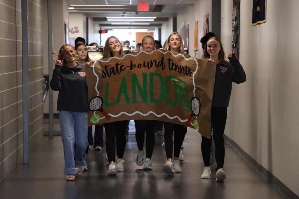 Good luck to sophomore Landon Vykukal as he competes today at the UIL State Tennis Tournament! ๐พ๐ Yesterday, the CHS campus gave Landon a special send-off filled with support from the band, cheerleaders, tennis team, family, and friends as he headed to compete on the biggest stage in Texas high school tennis. We are proud of the hard work and dedication that brought him to this moment and canโt wait to cheer him on today. Good luck, Landon! Bring home some hardware! ๐งก๐ค #CaldwellProud #CaldwellISD