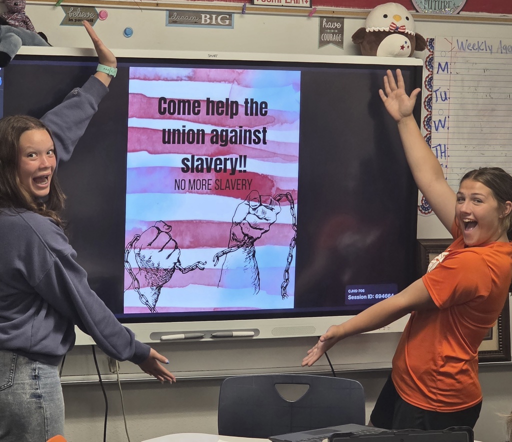 History came to life in Mrs. ___’s classroom! 🇺🇸📚  For their end-of-year U.S. History project, students selected from a creative choice board featuring options like biography time capsules, propaganda posters, trading cards, repurposed review games, and more. The projects gave students the opportunity to showcase their learning while highlighting their favorite people and eras studied throughout the year. Great job to these students for ending the year with creativity and hard work! #CaldwellProud #CaldwellISD