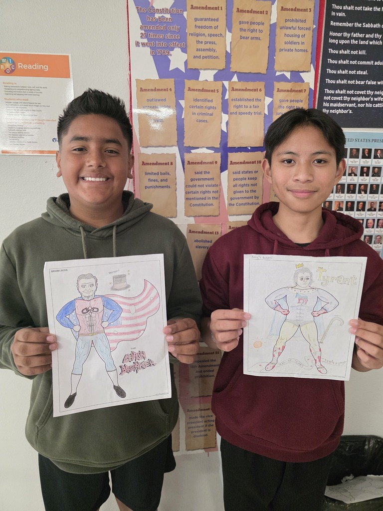 History came to life in Mrs. ___’s classroom! 🇺🇸📚  For their end-of-year U.S. History project, students selected from a creative choice board featuring options like biography time capsules, propaganda posters, trading cards, repurposed review games, and more. The projects gave students the opportunity to showcase their learning while highlighting their favorite people and eras studied throughout the year. Great job to these students for ending the year with creativity and hard work! #CaldwellProud #CaldwellISD