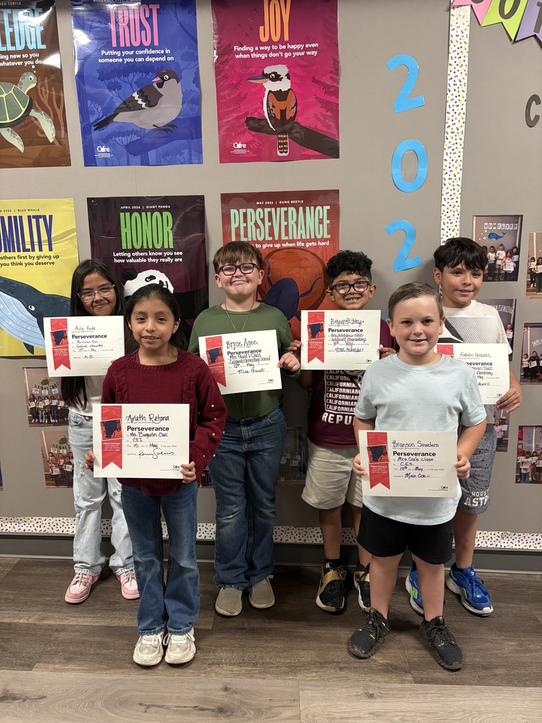 Perseverance isn't about never facing challenges—it's about refusing to give up when life gets hard. 💪🧡  Congratulations to our Caldwell Elementary students who were recognized for demonstrating our final Core Value of the school year: Perseverance! These Hornets showed determination, resilience, and a positive attitude even when things weren't easy.  We are proud of the character they display each day and can't wait to see how they continue to grow and succeed! 🐝  #CaldwellProud #CaldwellISD