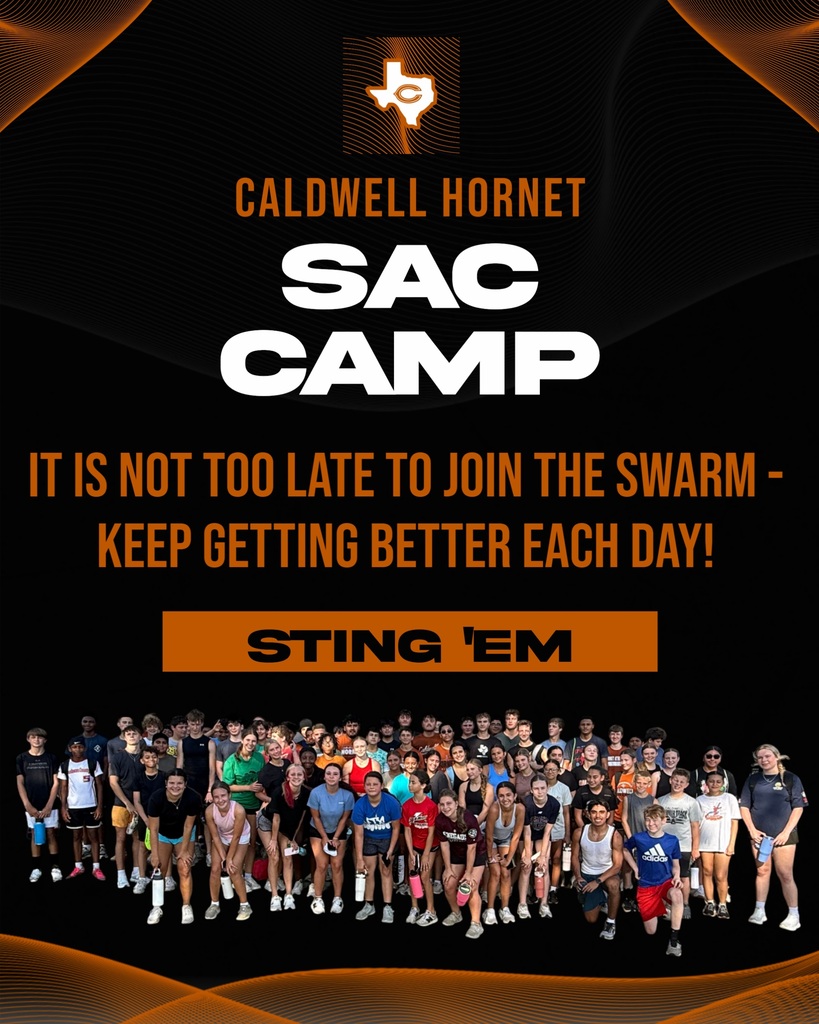 Sweaty? Yes. Tired? Probably. 𝗪𝗼𝗿𝘁𝗵 𝗶𝘁? 𝗔𝗯𝘀𝗼𝗹𝘂𝘁𝗲𝗹𝘆.  Our Hornets are putting in the work this summer, building strength, speed, and confidence one day at a time. It's not too late to jump in and be part of the team! #StingEm #CaldwellProud #CaldwellISD