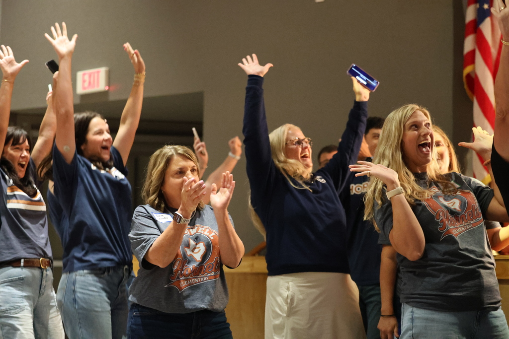 🎤 𝗖𝗢𝗠𝗘 𝗢𝗡 𝗗𝗢𝗪𝗡… 𝗶𝘁’𝘀 𝘁𝗶𝗺𝗲 𝗳𝗼𝗿 𝗮 𝗻𝗲𝘄 𝘀𝗰𝗵𝗼𝗼𝗹 𝘆𝗲𝗮𝗿! 🎉  Today, we officially welcomed our Caldwell ISD staff back at our annual 𝗕𝗮𝗰𝗸-𝘁𝗼-𝗦𝗰𝗵𝗼𝗼𝗹 𝗖𝗼𝗻𝘃𝗼𝗰𝗮𝘁𝗶𝗼𝗻! From a little friendly competition and plenty of laughs to celebrating our people and getting ready for the year ahead, it was the perfect way to kick off 2026-2027.  The contestants are ready. The stage is set. And the real prize? 𝗠𝗮𝗸𝗶𝗻𝗴 𝗮 𝗱𝗶𝗳𝗳𝗲𝗿𝗲𝗻𝗰𝗲 𝗳𝗼𝗿 𝗼𝘂𝗿 𝘀𝘁𝘂𝗱𝗲𝗻𝘁𝘀 𝗲𝘃𝗲𝗿𝘆 𝘀𝗶𝗻𝗴𝗹𝗲 𝗱𝗮𝘆. 🧡 #Caldwell Proud #CaldwellISD