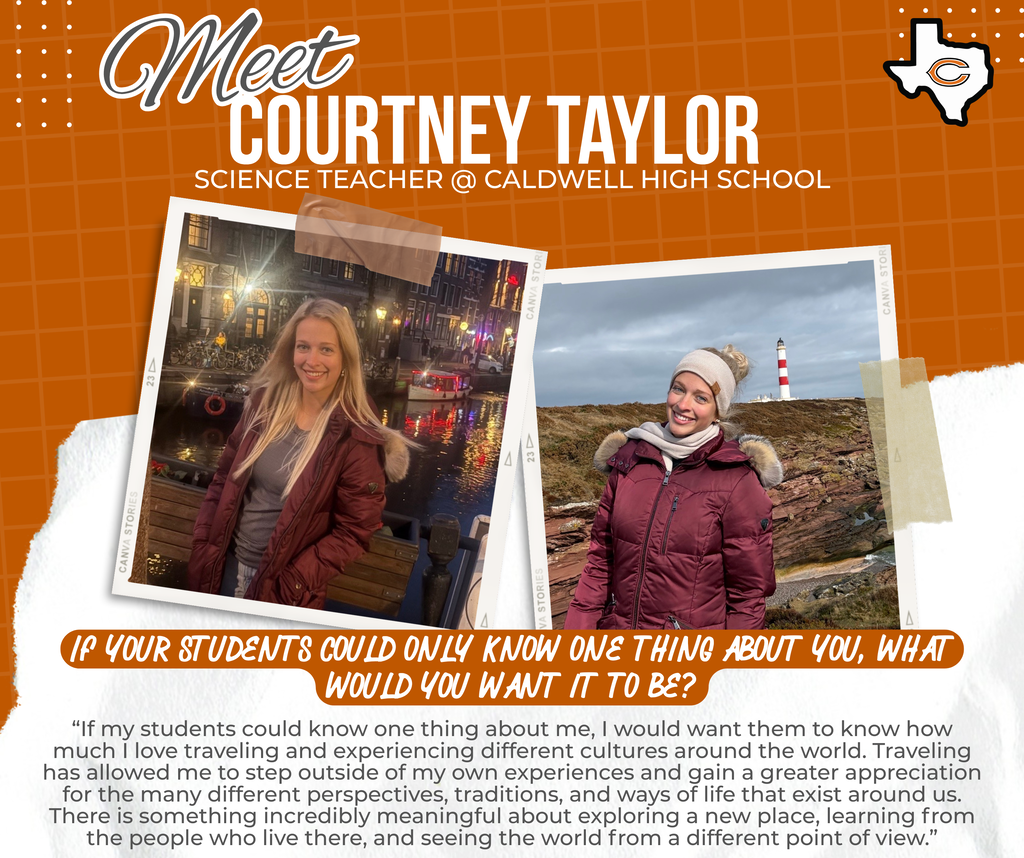 🎓 𝗠𝗘𝗘𝗧 𝗢𝗨𝗥 𝗡𝗘𝗪 𝗛𝗢𝗥𝗡𝗘𝗧𝗦 | 𝗖𝗔𝗟𝗗𝗪𝗘𝗟𝗟 𝗛𝗜𝗚𝗛 𝗦𝗖𝗛𝗢𝗢𝗟  We’re wrapping up our new teacher introductions at Caldwell High School!  These newest members of the CHS team are ready to teach, encourage, challenge, and prepare our Hornets for whatever comes next. We’re excited to have each of them joining Caldwell ISD!  Swipe through to get to know our newest 𝗖𝗛𝗦 𝗛𝗼𝗿𝗻𝗲𝘁𝘀 and help us welcome them to the family! 🧡🤍 #CaldwellProud #CaldwellISD