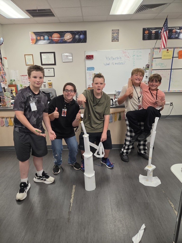 𝗣𝗮𝗽𝗲𝗿 + 𝗧𝗮𝗽𝗲 + 𝗮 𝗹𝗶𝘁𝘁𝗹𝗲 𝗶𝗻𝗴𝗲𝗻𝘂𝗶𝘁𝘆 = 𝟭𝟵𝟯 𝗰𝗺! 🤯  Our 7th & 8th graders put their STEM skills to the test today with one challenge: build the tallest tower possible using just 𝟭𝟬 𝗽𝗶𝗲𝗰𝗲𝘀 𝗼𝗳 𝗽𝗮𝗽𝗲𝗿 𝗮𝗻𝗱 𝟲𝟬 𝗰𝗺 𝗼𝗳 𝘁𝗮𝗽𝗲.  The tallest tower reached an impressive 193 cm! 🙌 Future engineers at work! 🏗️ #CaldwellProud #CaldwellISD