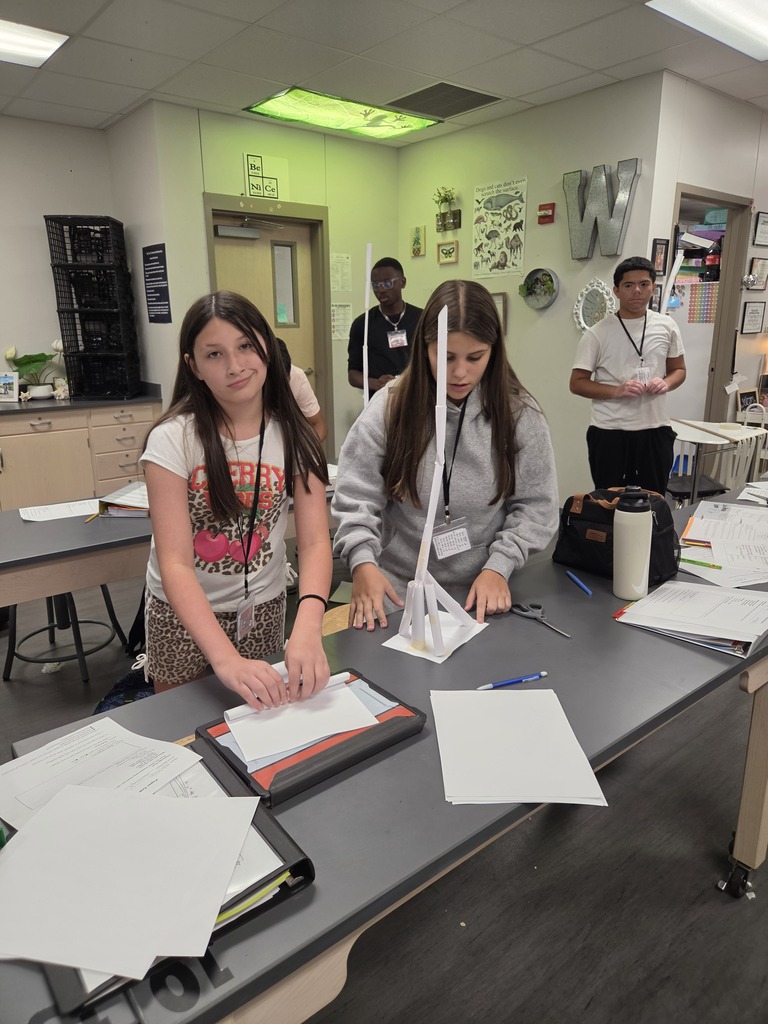 𝗣𝗮𝗽𝗲𝗿 + 𝗧𝗮𝗽𝗲 + 𝗮 𝗹𝗶𝘁𝘁𝗹𝗲 𝗶𝗻𝗴𝗲𝗻𝘂𝗶𝘁𝘆 = 𝟭𝟵𝟯 𝗰𝗺! 🤯  Our 7th & 8th graders put their STEM skills to the test today with one challenge: build the tallest tower possible using just 𝟭𝟬 𝗽𝗶𝗲𝗰𝗲𝘀 𝗼𝗳 𝗽𝗮𝗽𝗲𝗿 𝗮𝗻𝗱 𝟲𝟬 𝗰𝗺 𝗼𝗳 𝘁𝗮𝗽𝗲.  The tallest tower reached an impressive 193 cm! 🙌 Future engineers at work! 🏗️ #CaldwellProud #CaldwellISD