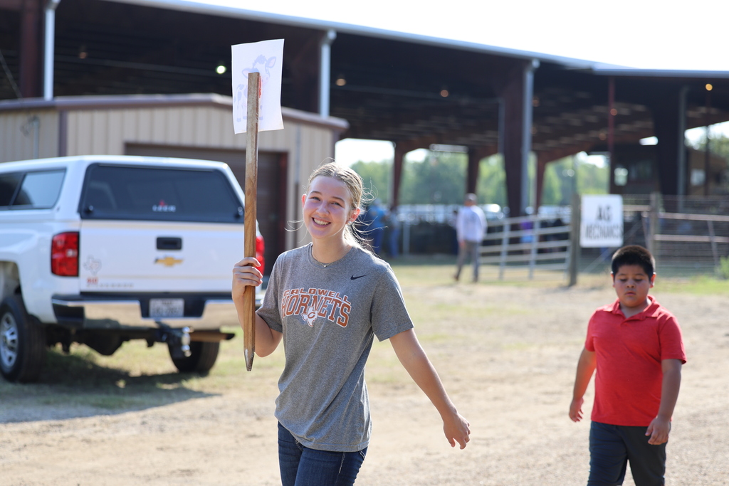 🐄🎡 It’s one of our favorite Burleson County Fair traditions!  Caldwell Elementary students spent the morning touring the fairgrounds, meeting animals and learning more about agriculture from our high school and junior high FFA students.  Thank you to our FFA members for being wonderful tour guides and creating such a fun, hands-on experience for our younger Hornets! 🐖🐑🧡