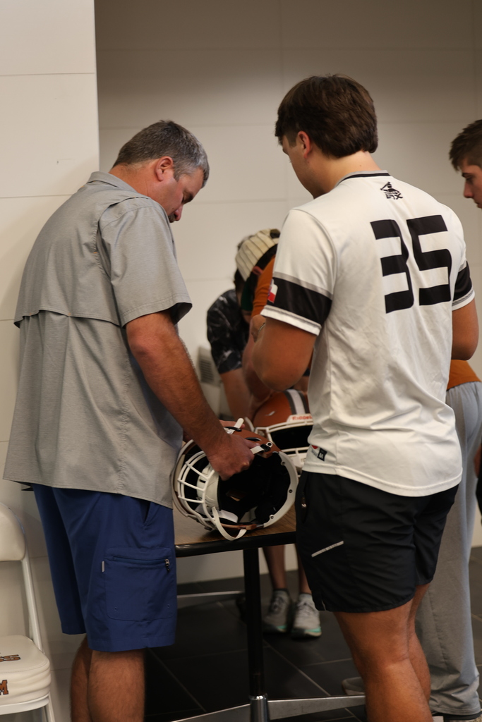 🏈 HELMETS WITH HEROES 🧡  This morning, our Hornet football players invited some of the heroes in their lives to help place the stripes on their helmets. It was a special opportunity to honor the people who encourage them, support them and help shape who they are—both on and off the field.  Thank you to everyone who joined us for this meaningful Hornet tradition!  #CaldwellProud #CaldwellISD