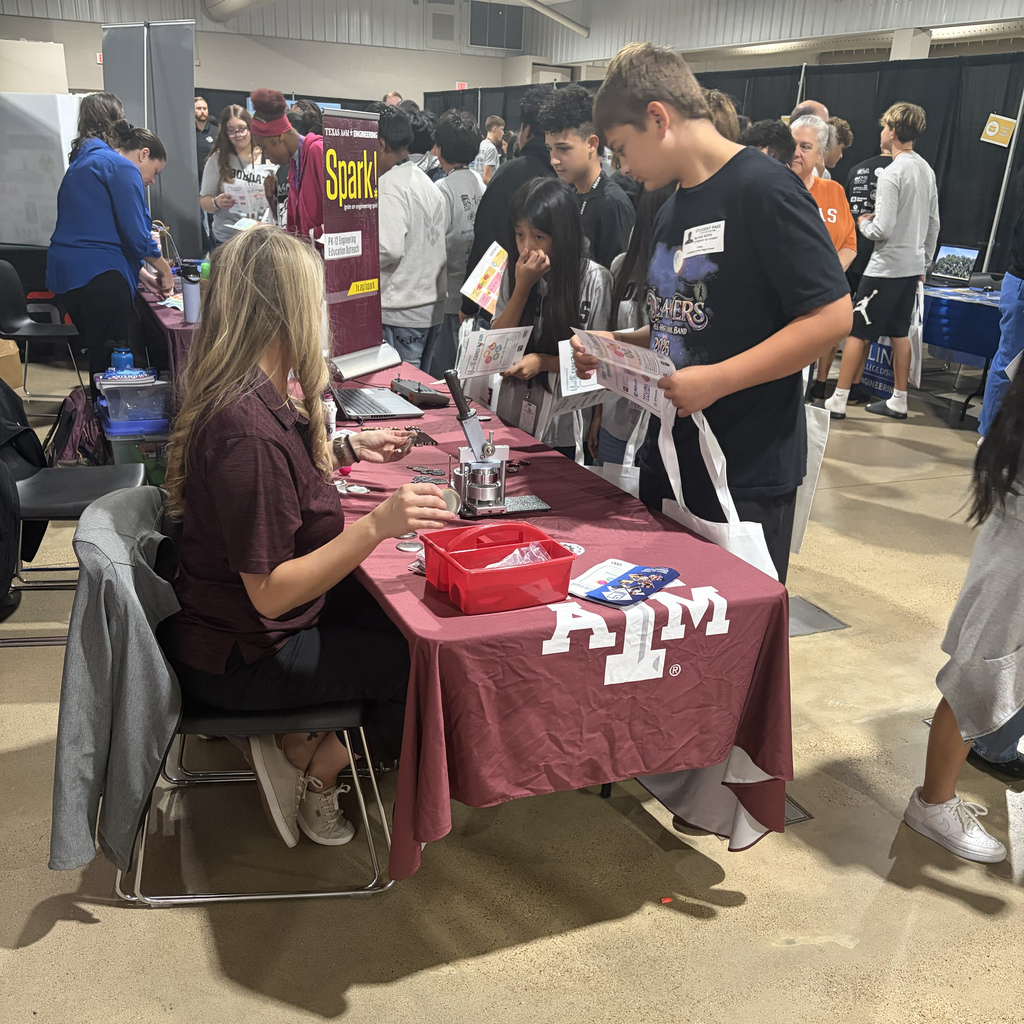 Big possibilities ahead! 🧡  Our CJH 8th graders attended the Youth Career Fair in Bryan/College Station today, exploring career paths and discovering opportunities for their futures. It’s never too early to start imagining what comes next!