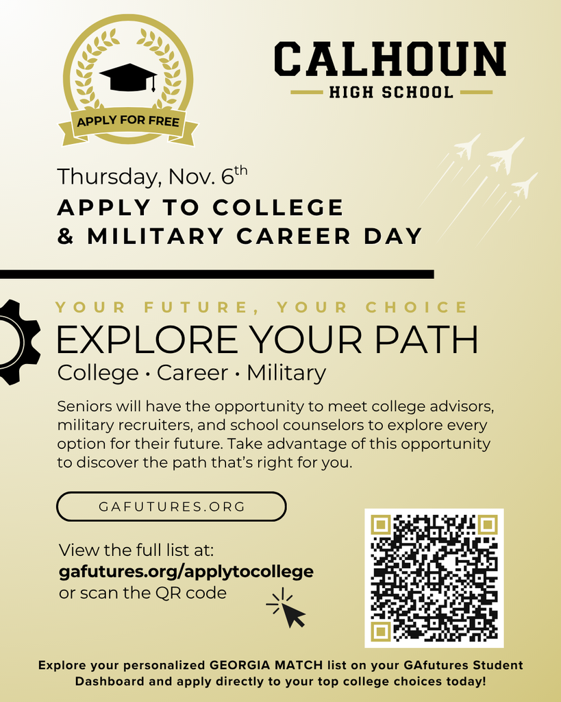 Apply to College & Military Career Day - Nov. 6, 2025