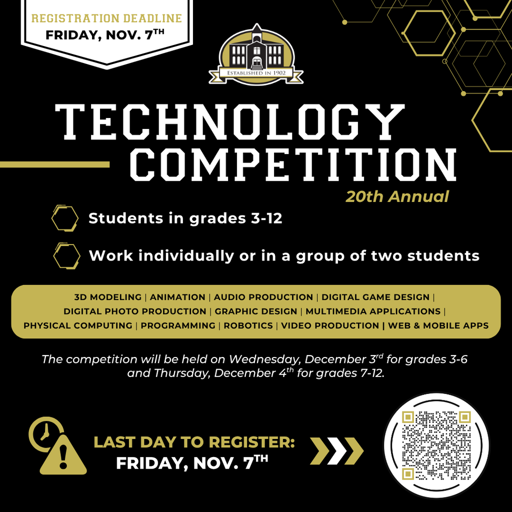 Technology Competition - deadline tomorrow (Nov. 7th)