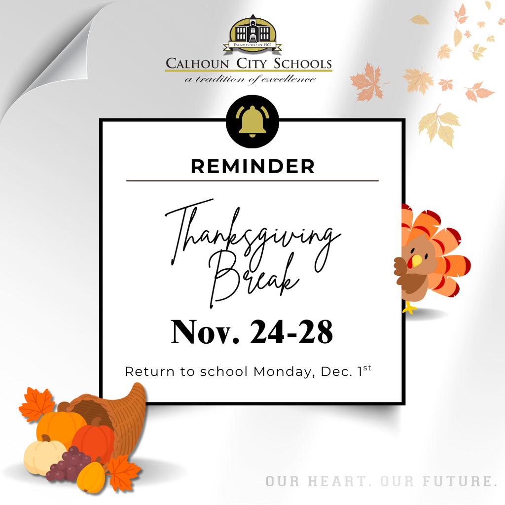 Thanksgiving Break is almost here!