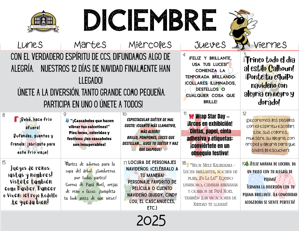 12 days of Christmas 2025 (Spanish)