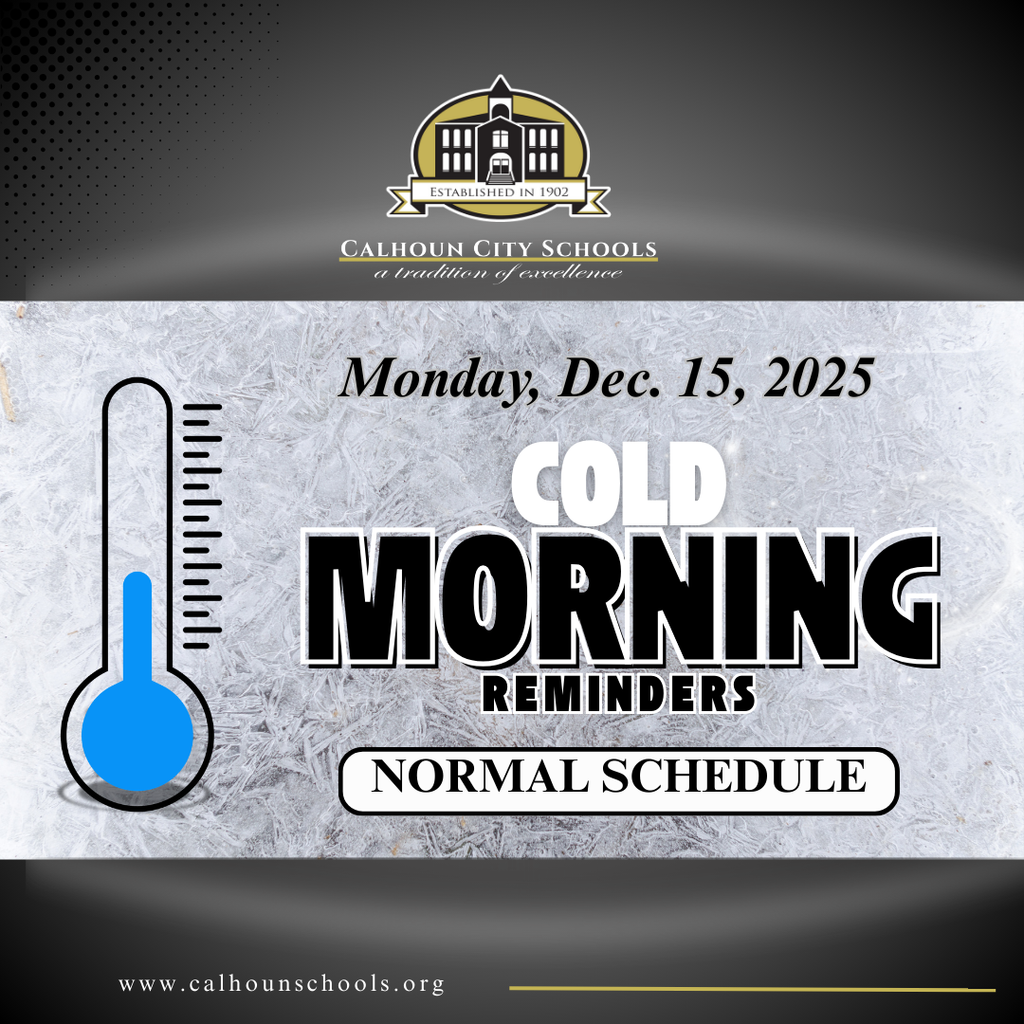 Cold weather - normal schedule monday, dec. 15, 2025