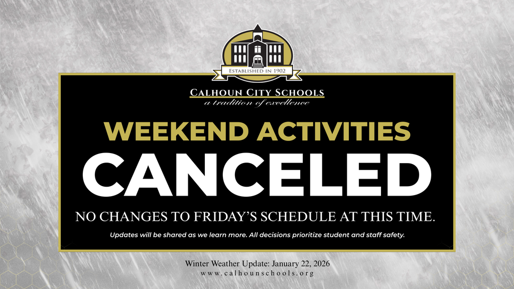 Winter weather update (1.22.2026) - Weekend activities canceled