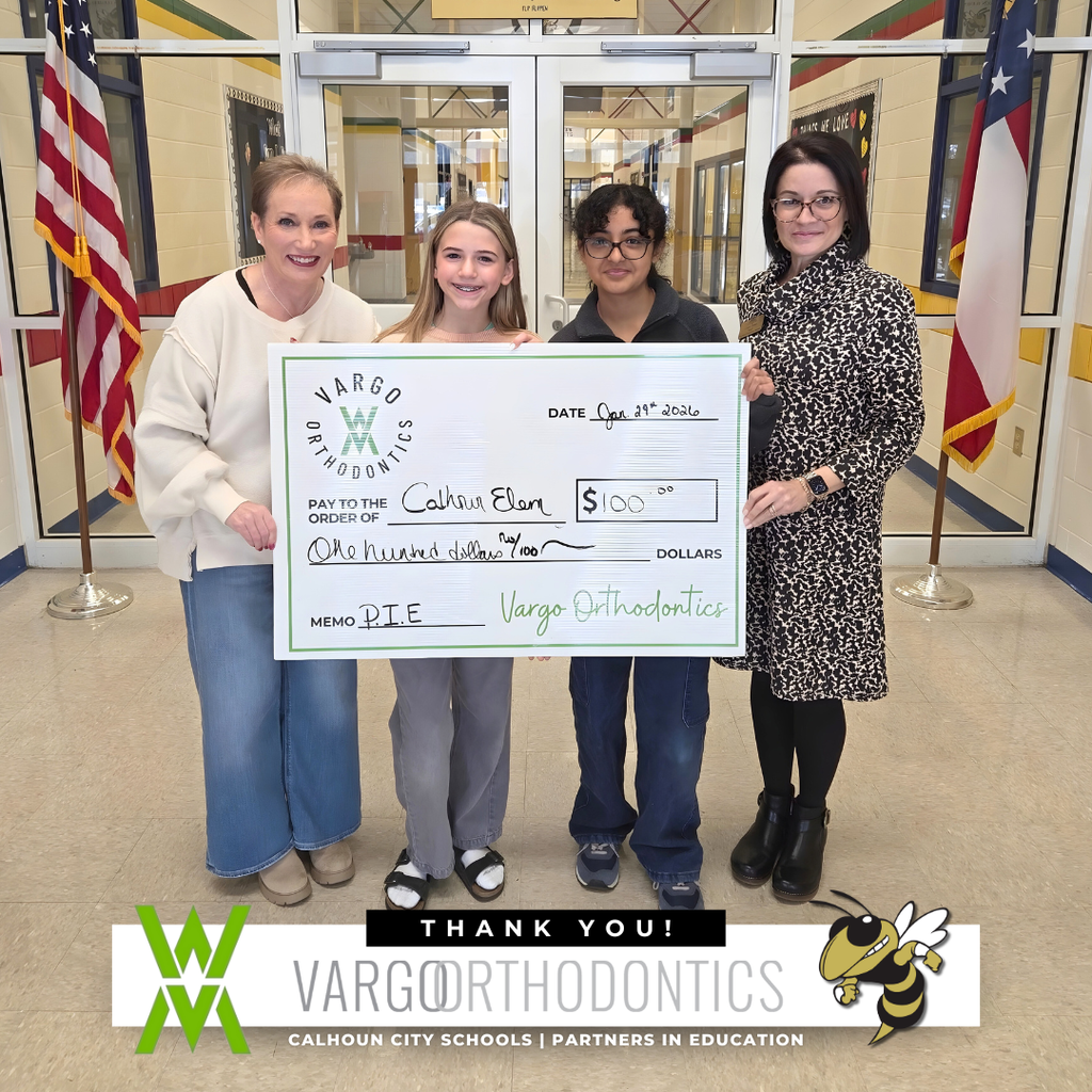 Vargo Orthodontics - Partner in Education $100 donation to CES