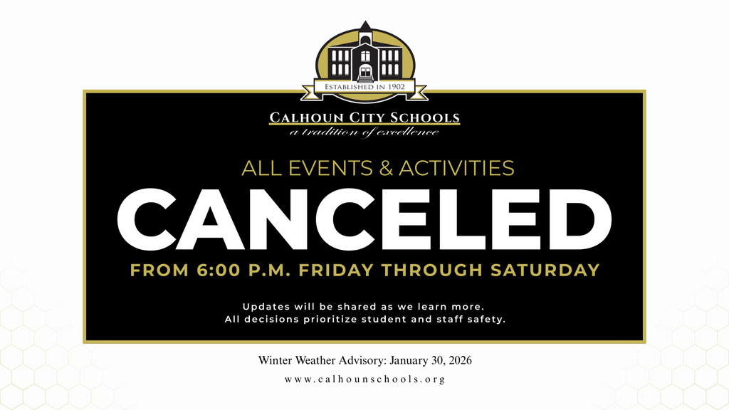 All events canceled from 6pm Friday through Saturday (1/31)