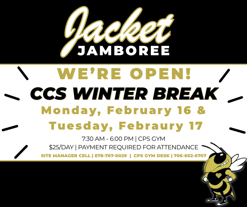 CCE Jacket Jamboree - Open Winter Break (2/16-17)