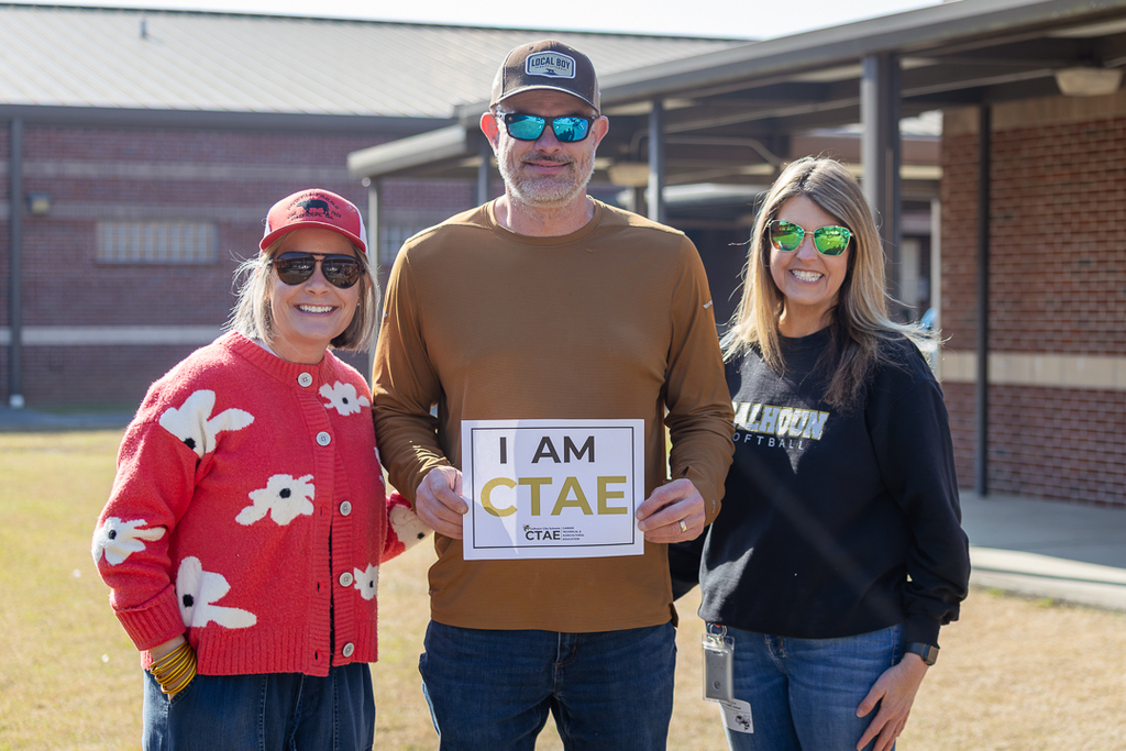 A great day of learning and connection at Agriculture Day! 🌾 CPS students teamed up with Calhoun High’s CTAE & FFA students, along with alumni and special guests, for hands-on experiences that brought career pathways to life. #CTAEdelivers #OurHeartOurFuture