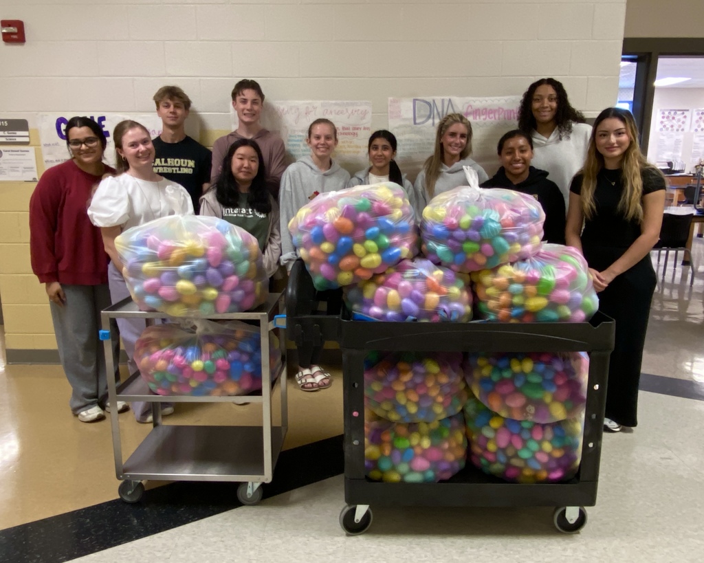 CHS Beta service project = 4000 easter eggs