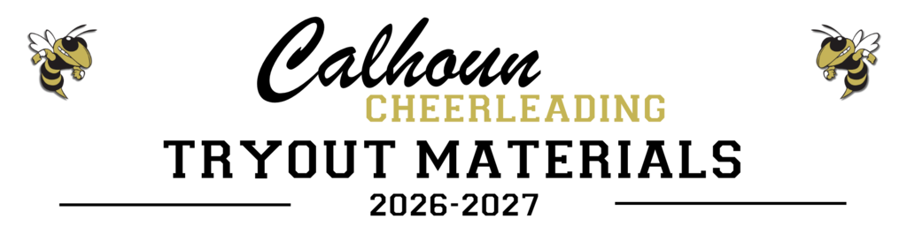 Calhoun Cheer tryout materials (2026-2027) 