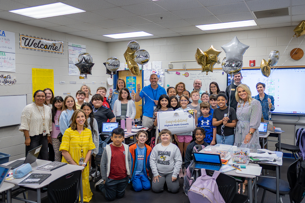 CES: Top MAP scores - student growth / teacher spotlight