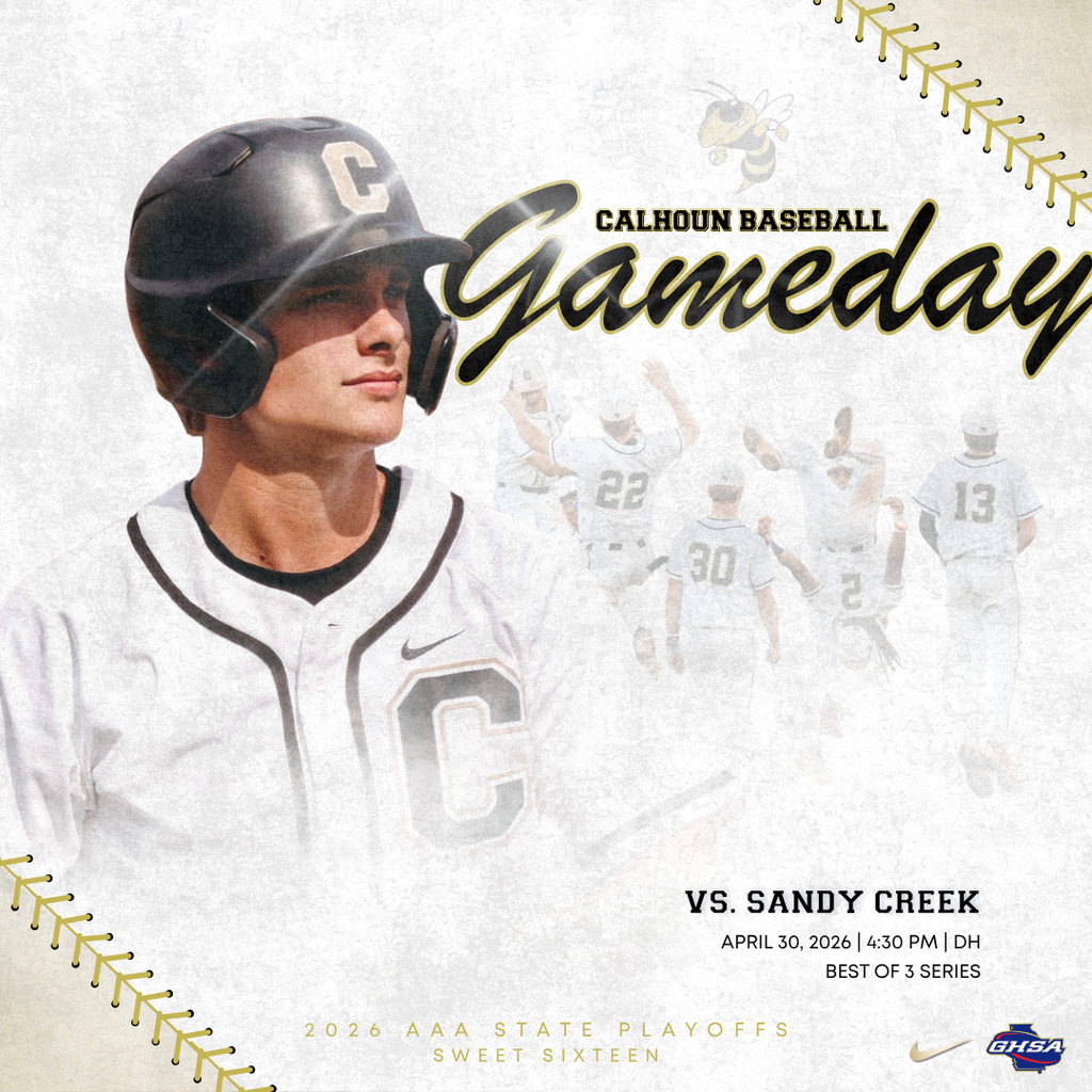 CHS Baseball State Playoffs vs Sandy Creek (4/30) @ 4:30 PM + 7:30 PM - Best of 3 series. *If game: Friday (5/1)