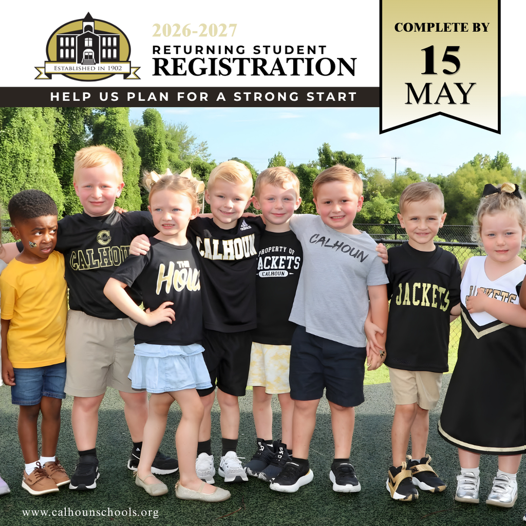 Please complete your student’s registration by May 15 to support scheduling and help us prepare for 2026-2027 school year.