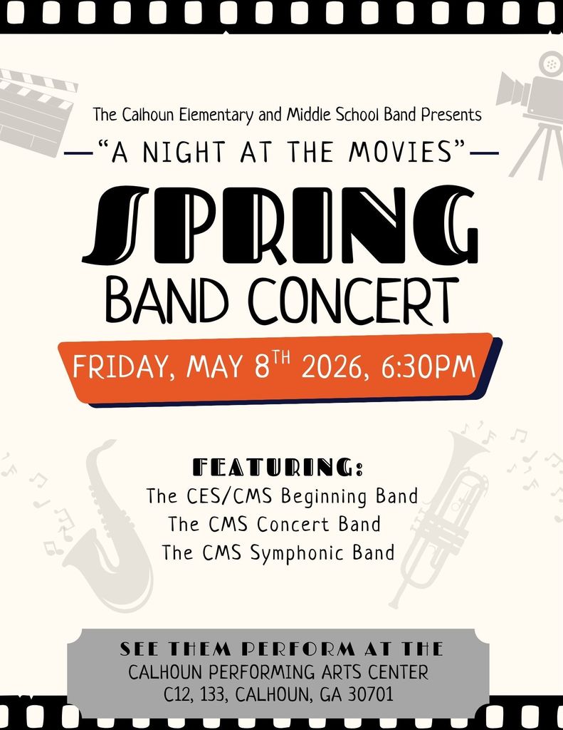 Calling all future musicians 🎶 Join the best band in the land!  Don’t miss our CES & CMS concerts next week—come out and support our talented Jackets! 🐝🎼