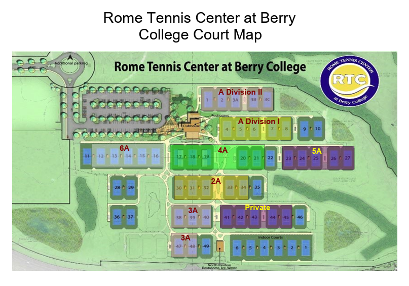 Rome Tennis Center Map