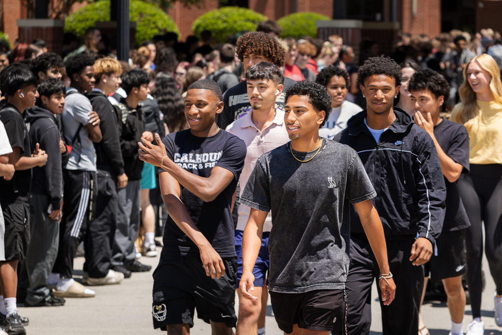 Sending off our CHS Track & Field athletes in true Yellow Jacket fashion! 🐝 Best of luck to our student-athletes and coaches as they compete in the 2026 AAA State Finals at UGA tomorrow and Thursday! #GoJackets