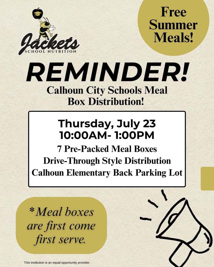 Summer Meal Boxes (July 23, 2026 from 10am-1pm @ CES)