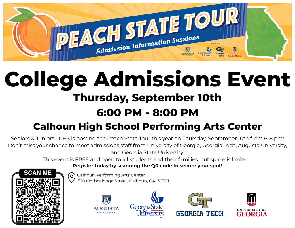 Peach State Tour: College Admissions Event (9/10/2026) from 6-8 PM