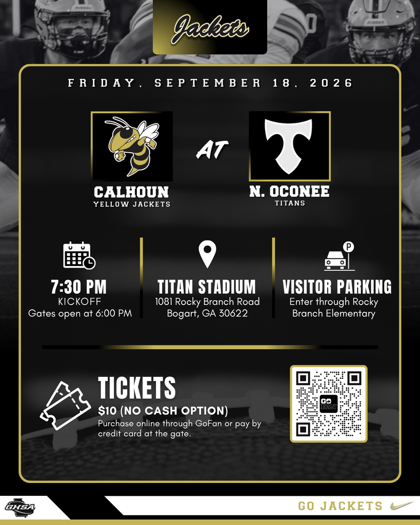 Calhoun Football @ North Oconee - 9.18.2026
