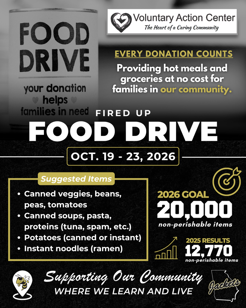Food Drive (english flyer) 10-19 through 10-23, 2026