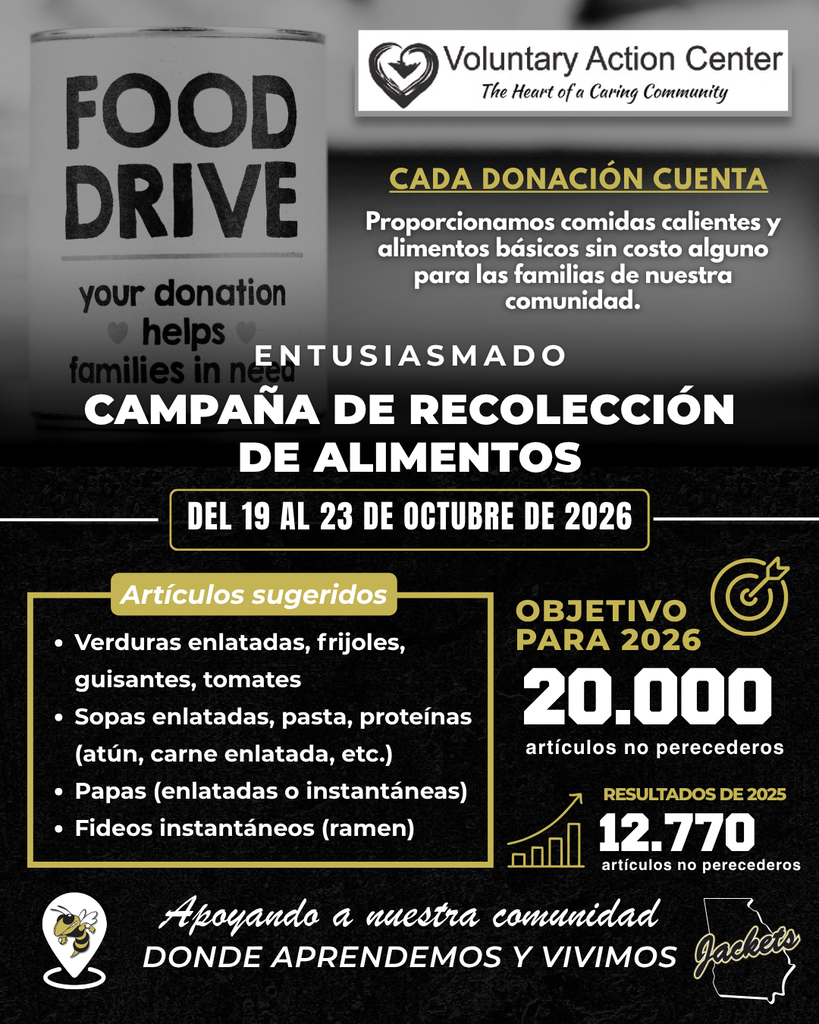 Food Drive (spanish flyer) 10-19 through 10-23, 2026