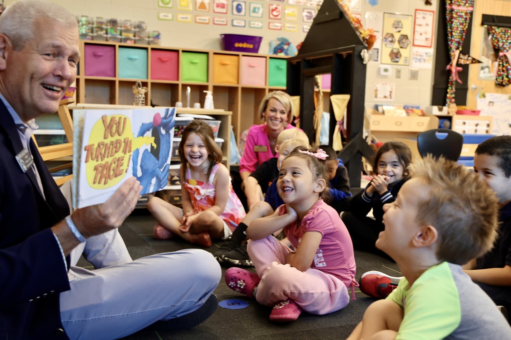 GA PreK Week - Senator Chuck Payne visits CELA
