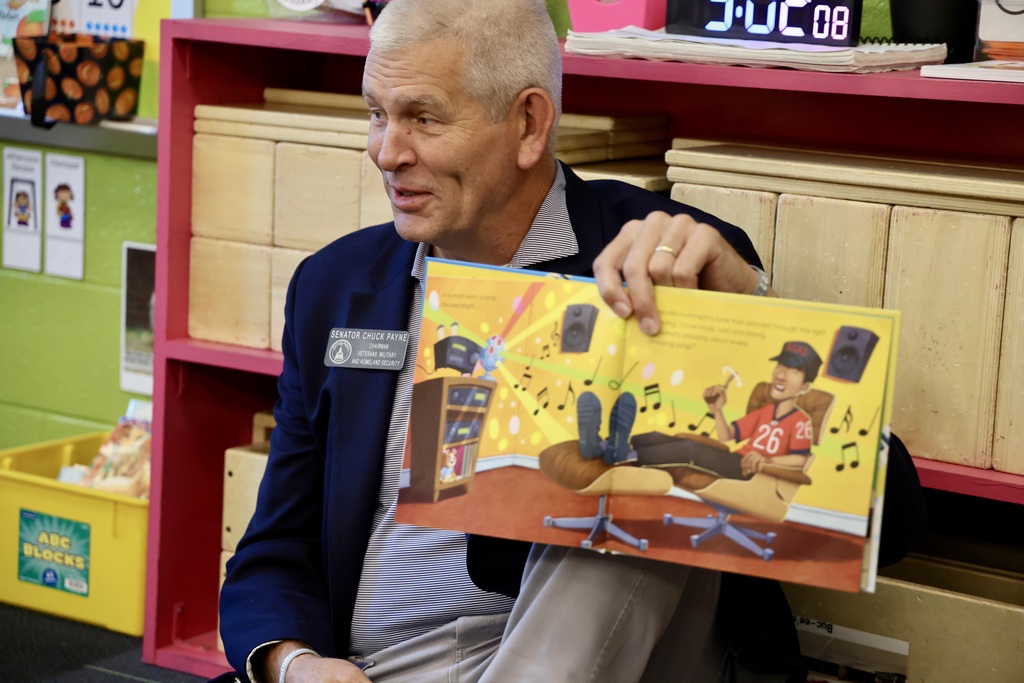 GA PreK Week - Senator Chuck Payne visits CELA