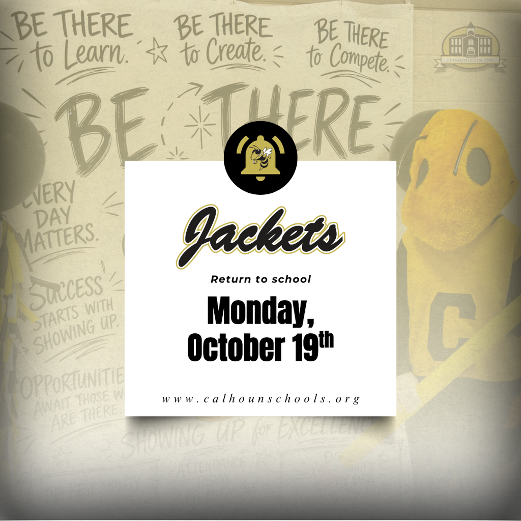 Welcome Back (return to school Oct. 19)