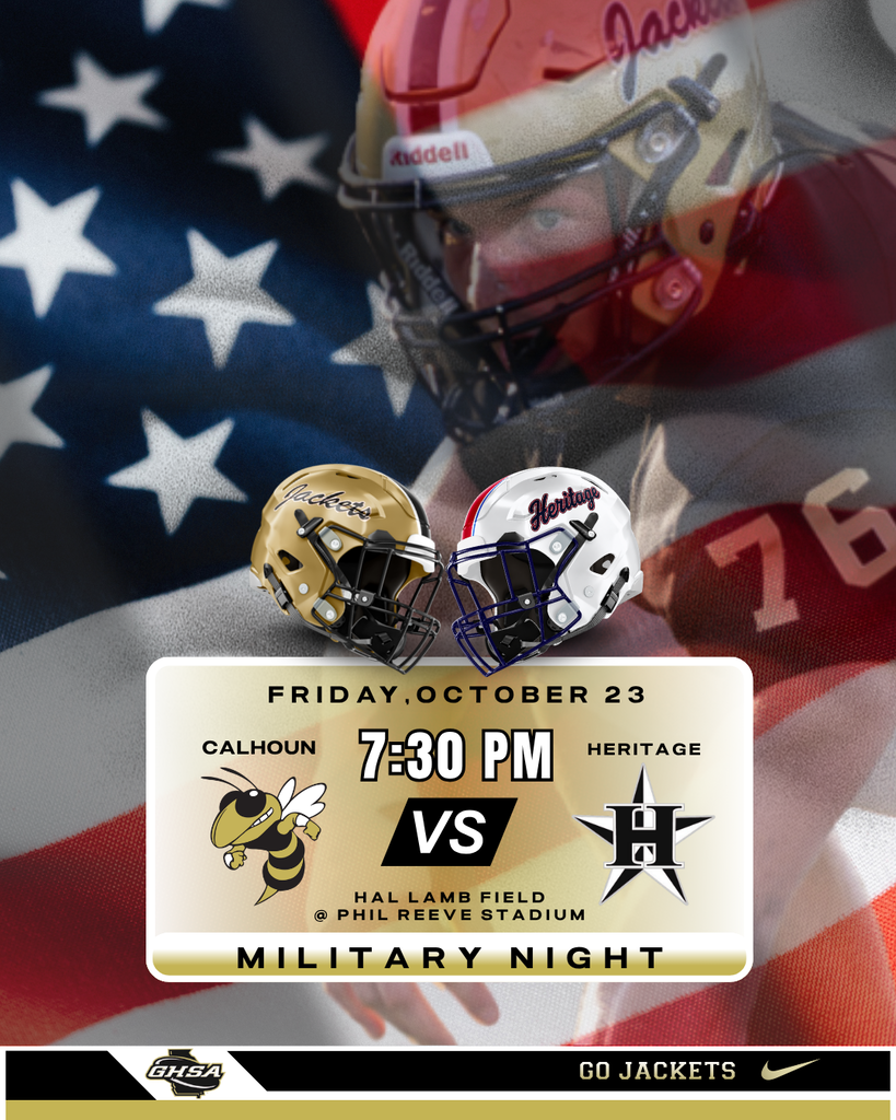 CHS Football vs. Heritage - Military Night 10/23/2026