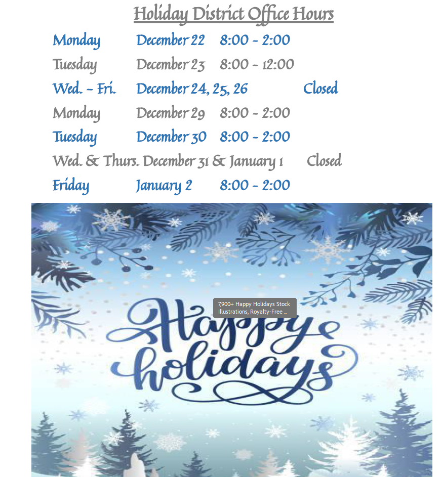 Holiday Hours