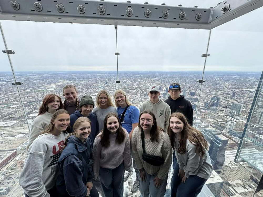 Calhoun students on a trip to chicago