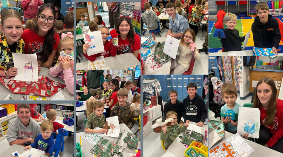 Students sharing their projects