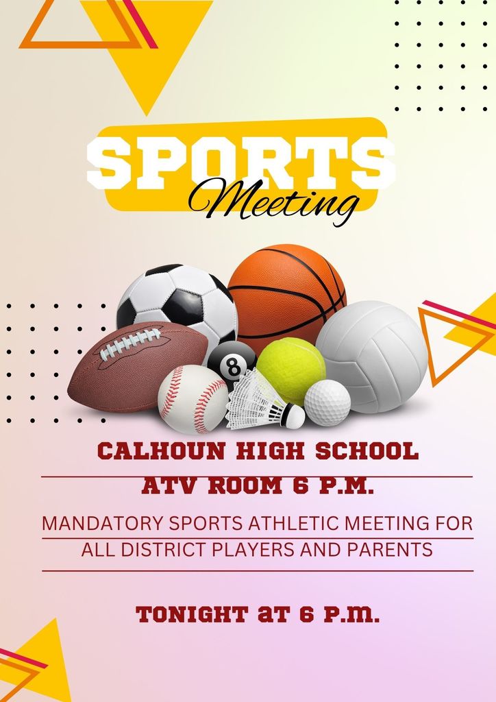 Sports Meeting tonight at 6 p.m.