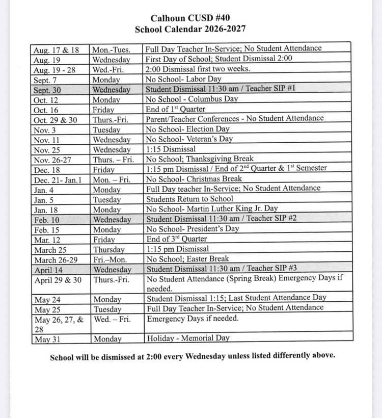 calendar