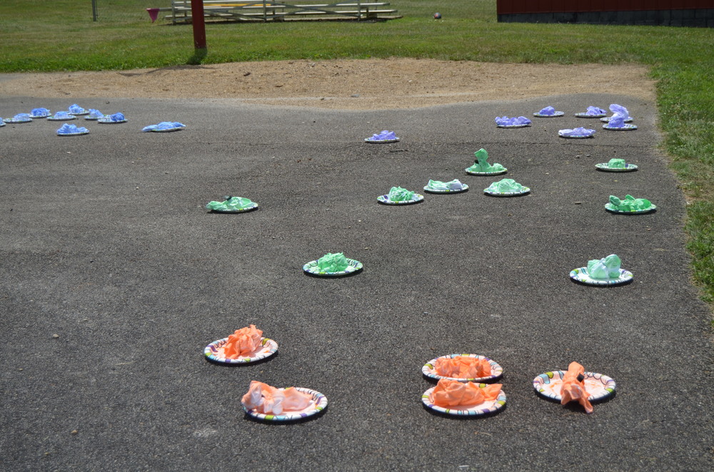 Tie Dye shirts drying in the sun