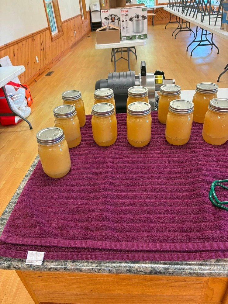 Applesauce canned at Calhoun County Summer School