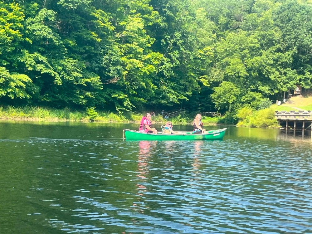 students on a canoe during Outdoor Adventure