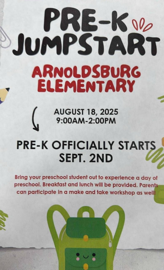 Arnoldsburg elementary preschool jumpstart